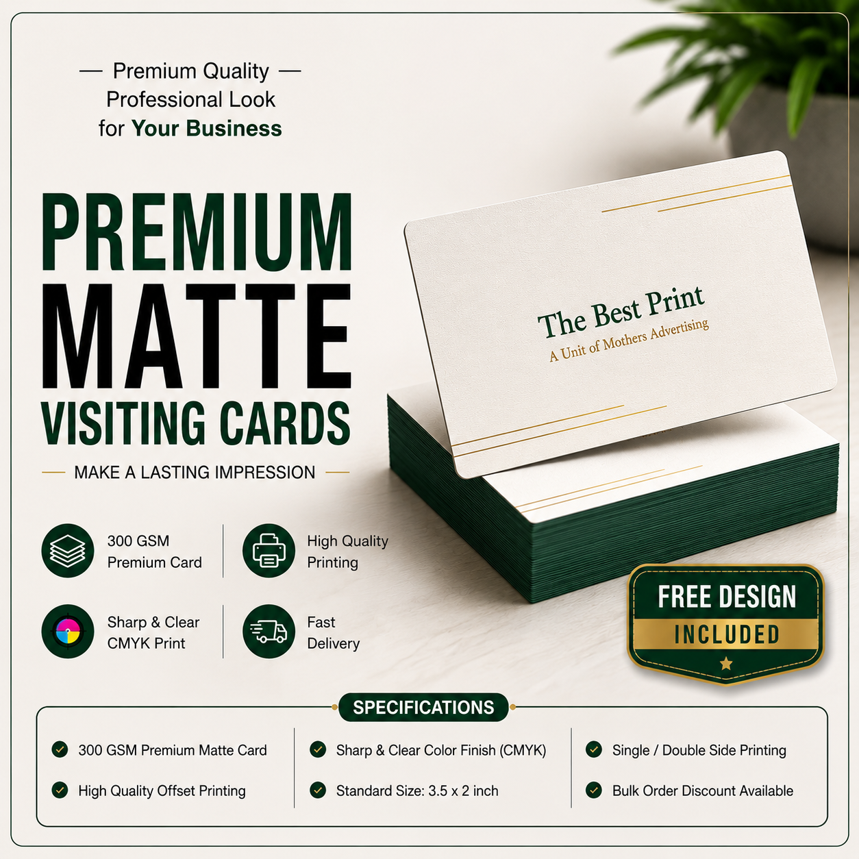 350 GSM Matt Lamination Card